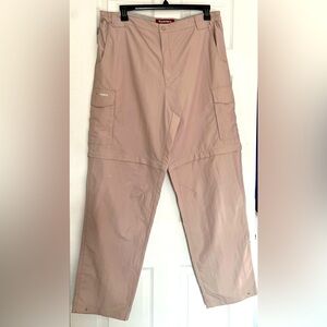 SIMMS Outdoor Products Tan/Cork Convertible Fishing Pants Zip Off Design XL